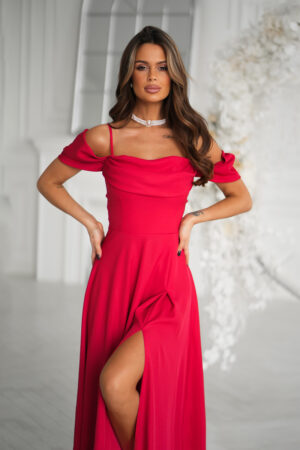 Home elegantne drapeeringuga kleit